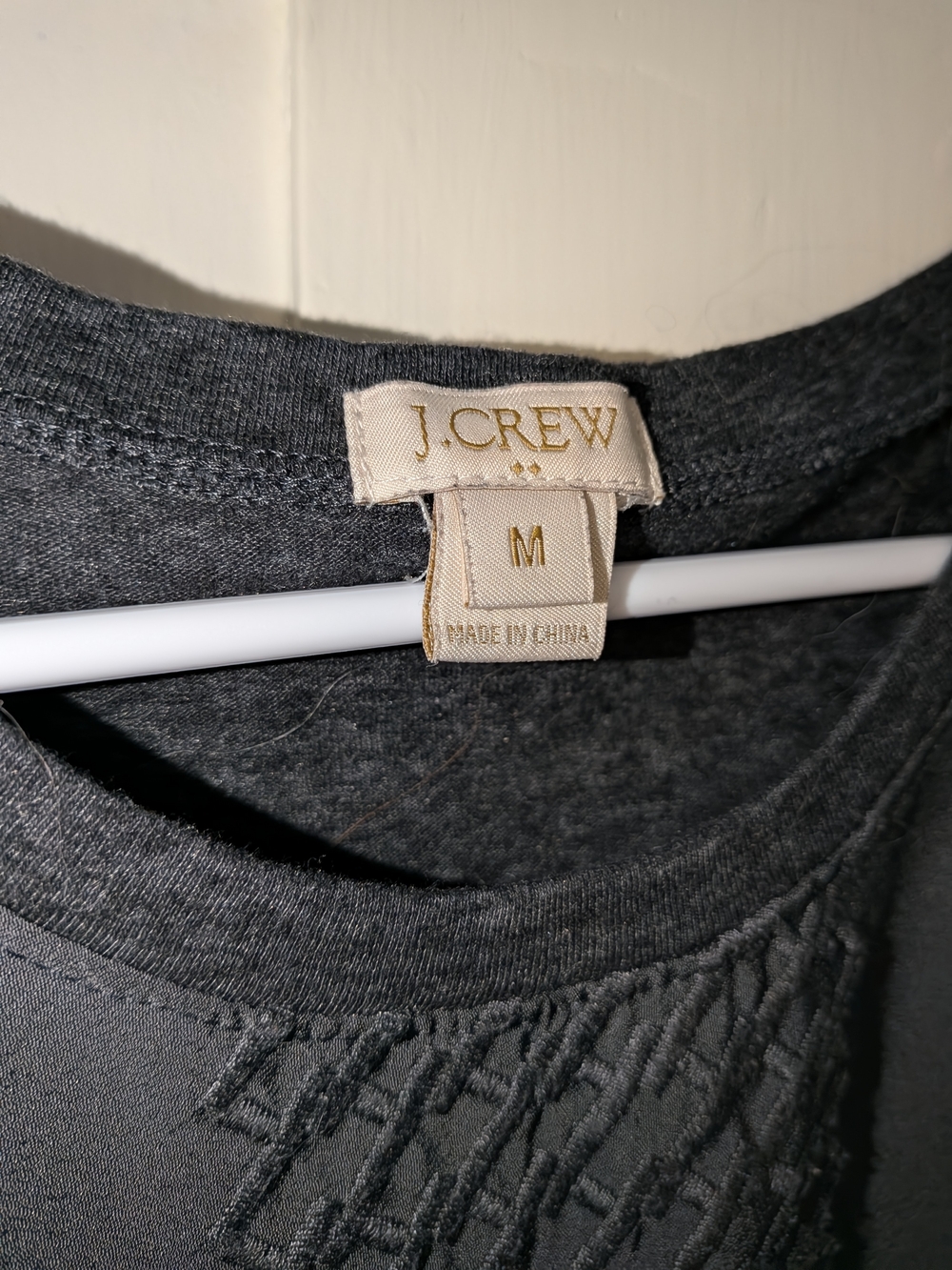 J. Crew Charcoal Short-Sleeve Knit Top - Picture 3 of 4